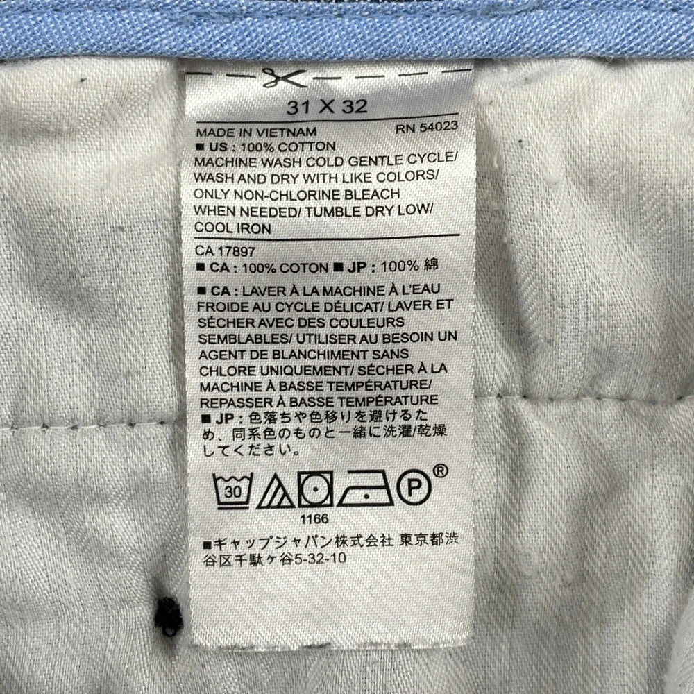 Banana Republic Pants Mens 31x32 Gray Aiden Fit Glen Plaid Chino Cotton Trousers
